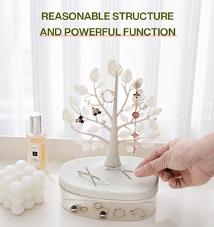 Tree-Shaped Multi-Layer Jewelry and Cosmetics Display Organizer