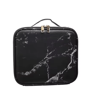 Croc-Embossed Premium Travel Beauty Case - Spacious Cosmetic Organizer Bag
