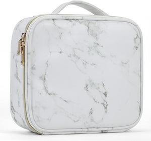 Croc-Embossed Premium Travel Beauty Case - Spacious Cosmetic Organizer Bag