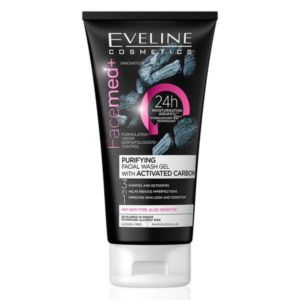 Eveline Facemed+ Activated Carbon Purifying Facial Wash - 150ml