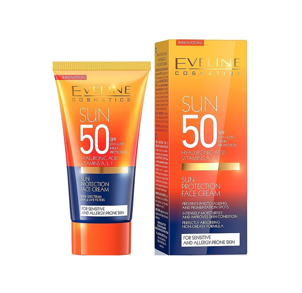 Eveline SPF 50 Sun Protection Face Cream - UVA/UVB Defense 50ml