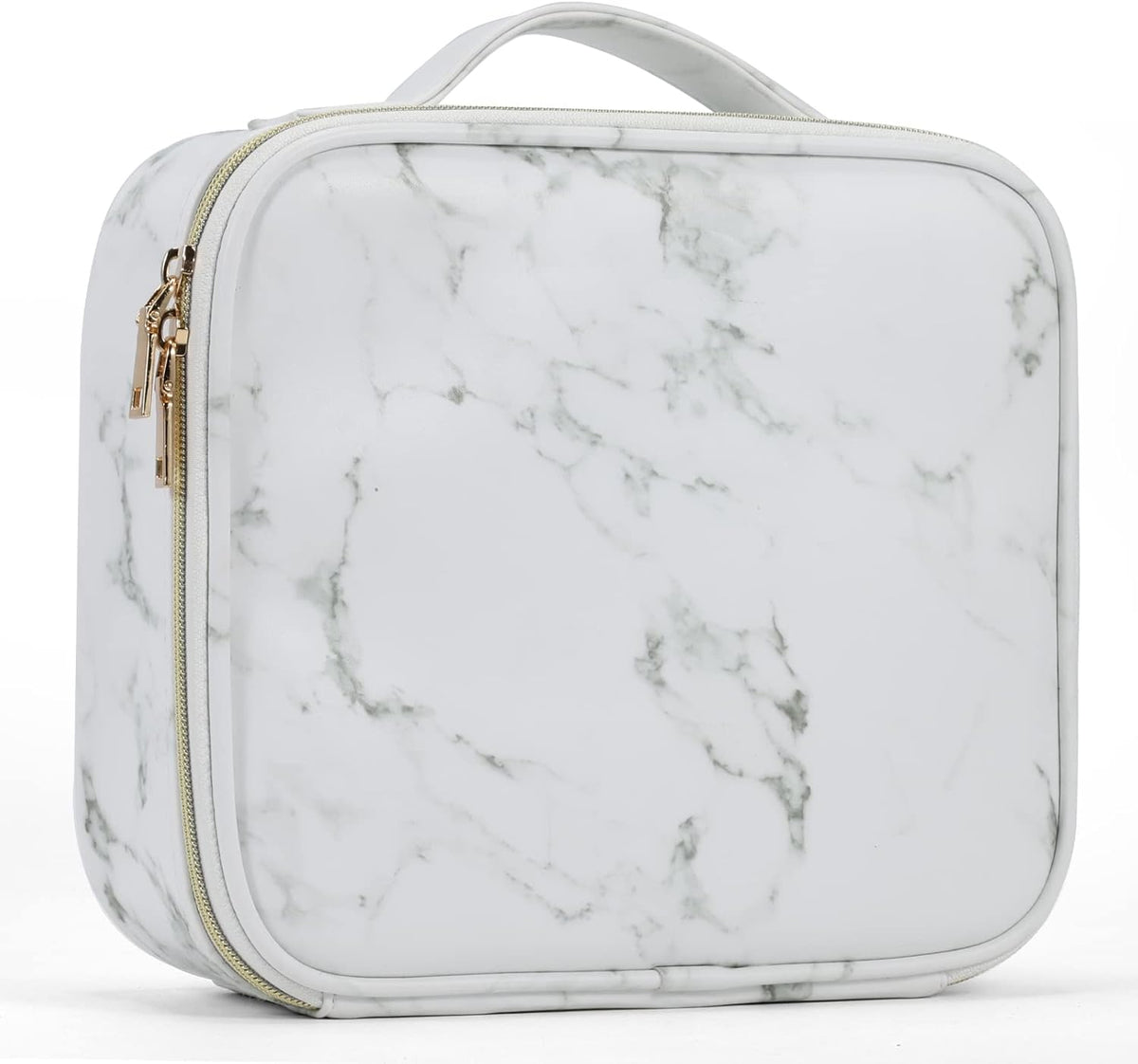 Croc-Embossed Premium Travel Beauty Case - Spacious Cosmetic Organizer Bag