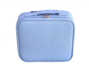 Croc-Embossed Premium Travel Beauty Case - Spacious Cosmetic Organizer Bag
