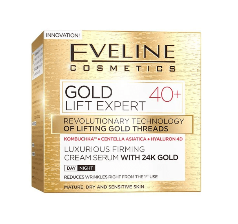 Eveline Gold Lift Firming Face Cream - Anti-Wrinkle Day and Night Formula